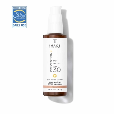 IMAGE PREVENTION+ Sun Serum SPF 30 Tinted 28,3g Serum Przeciwsłoneczne z Bazą Beżową i Pielęgnacją Antyoksydacyjną